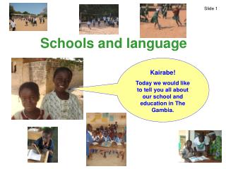 Schools and language