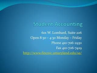 Student Accounting