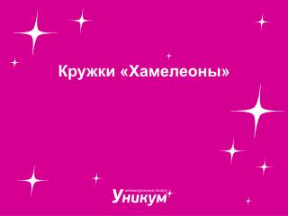 Кружки «Хамелеоны»