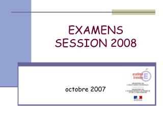 EXAMENS SESSION 2008