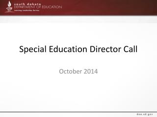 Special Education Director Call