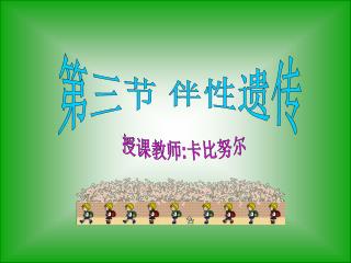 第三节 伴性遗传