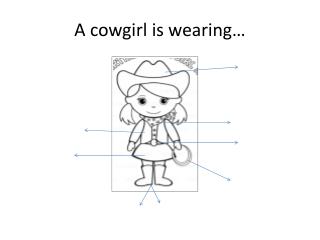 A cowgirl is wearing…