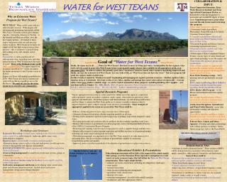 WATER for WEST TEXANS