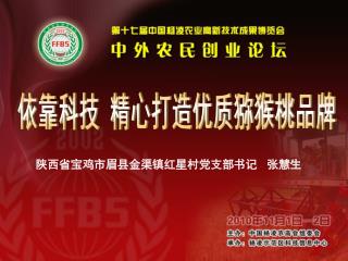 陕西省宝鸡市眉县金渠镇红星村党支部书记 张慧生