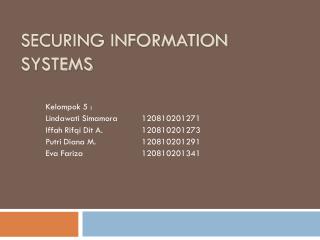 Securing information systems