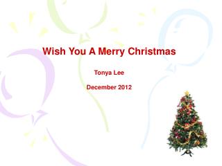 Wish You A Merry Christmas Tonya Lee December 2012