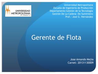 Gerente de Flota