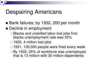 Despairing Americans