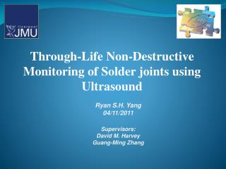 Through-Life Non-Destructive Monitoring of Solder joints using Ultrasound
