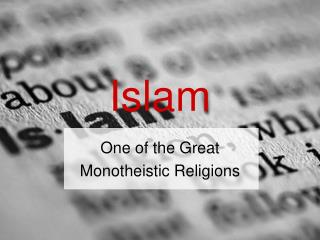 Islam