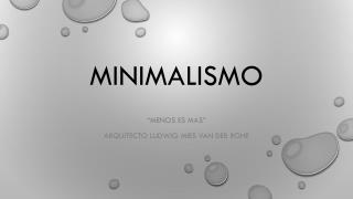 Minimalismo