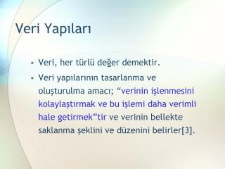 Veri Yapıları