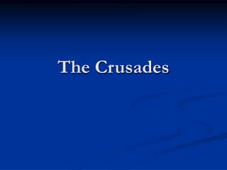 The Crusades