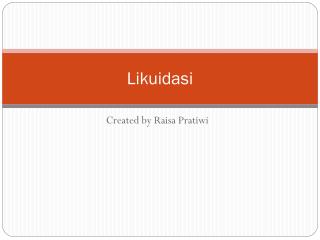 Likuidasi