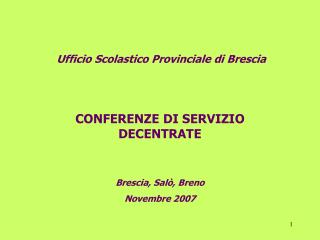 Ufficio Scolastico Provinciale di Brescia