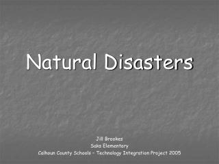 Natural Disasters