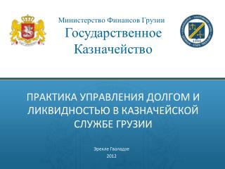 ПРАКТИКА УПРАВЛЕНИЯ ДОЛГОМ И ЛИКВИДНОСТЬЮ В КАЗНАЧЕЙСКОЙ СЛУЖБЕ ГРУЗИИ