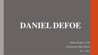 Daniel Defoe