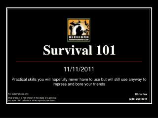 Survival 101