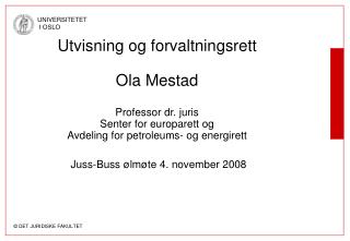 Utlendingsrett som forvaltningsrettseksempel