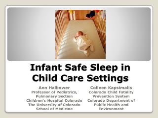 Infant Safe Sleep in Child Care Settings