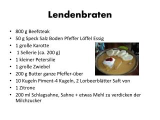 Lendenbraten