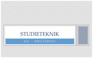 STUDIETEKNIK