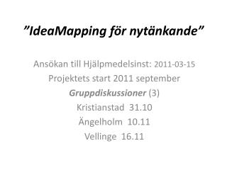 ”IdeaMapping för nytänkande”