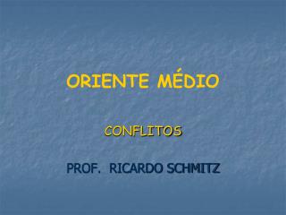 ORIENTE MÉDIO