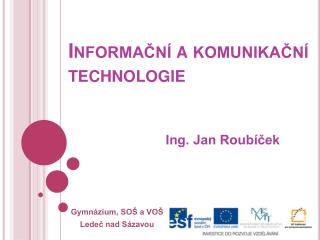 Informační a komunikační technologie