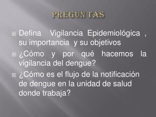 Defina Vigilancia Epidemiológica , su importancia y su objetivos