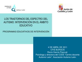 LOS TRASTORNOS DEL ESPECTRO DEL AUTISMO: INTERVENCIÓN EN EL ÁMBITO EDUCATIVO
