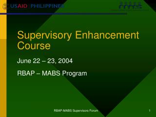 Supervisory Enhancement Course