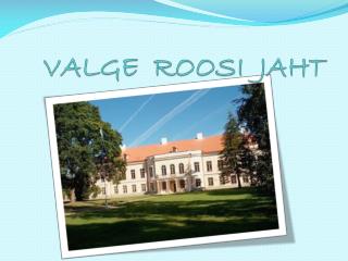 VALGE ROOSI JAHT