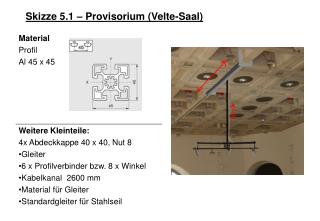 Skizze 5.1 – Provisorium (Velte-Saal)