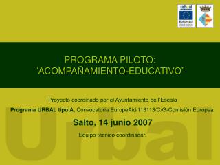 PROGRAMA PILOTO: “ACOMPAÑAMIENTO-EDUCATIVO”