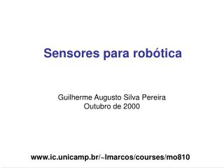 Sensores para robótica