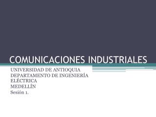 COMUNICACIONES INDUSTRIALES