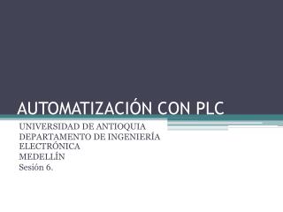 AUTOMATIZACIÓN CON PLC