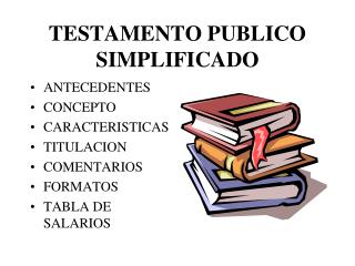 TESTAMENTO PUBLICO SIMPLIFICADO