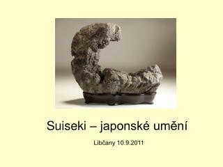 Suiseki – japonské umění