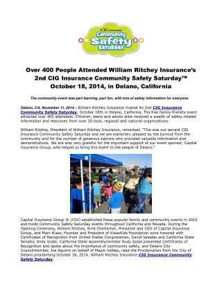 Over 400 People Attended William Ritchey Insurance