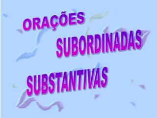 ORAÇÕES