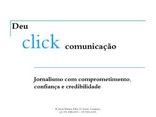 Deu click comunicação