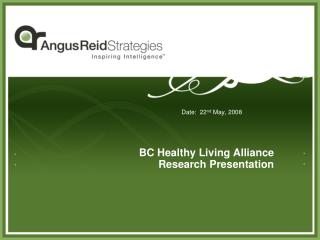 BC Healthy Living Alliance Research Presentation