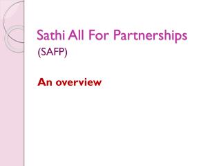 Sathi All For Partnerships