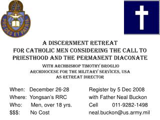 When: December 26-28 Where: Yongsan’s RRC Who: Men, over 18 yrs. $$$: No Cost