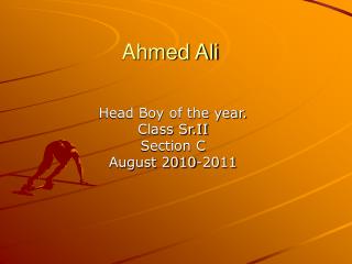 Ahmed Ali