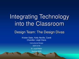 Integrating Technology into the Classroom